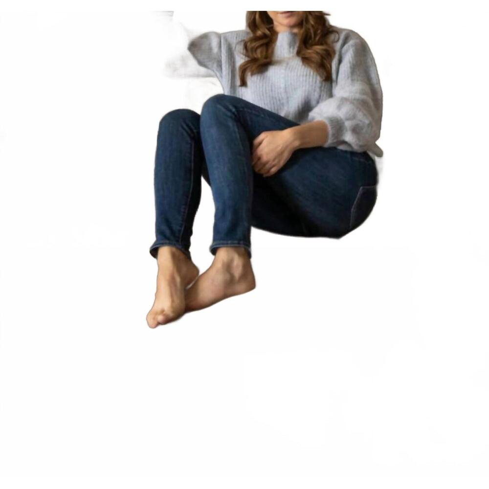 NEW AAKAA 3/4 balloon sleeve sweater in gray